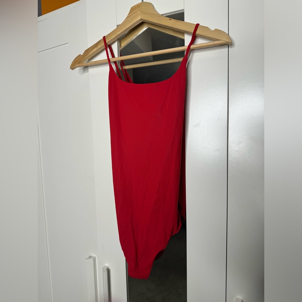 Babaton Red Hiroto Bodysuit  Size M